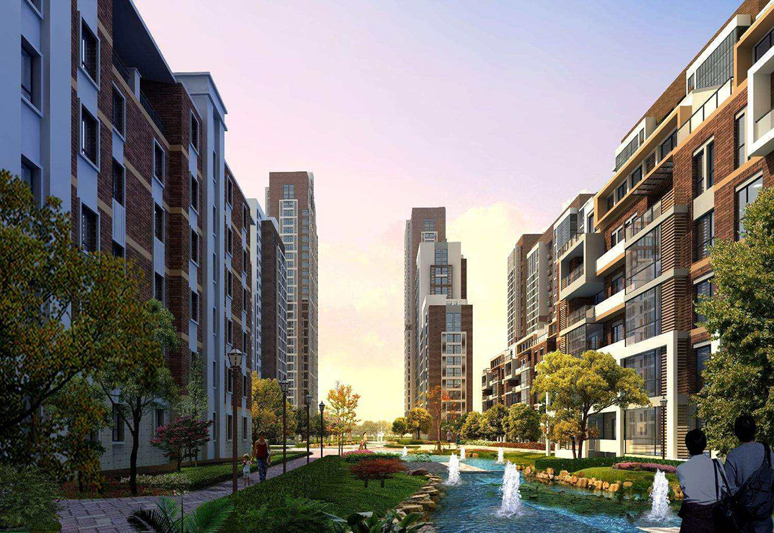 現代小區(qū)規(guī)劃設計效果圖片